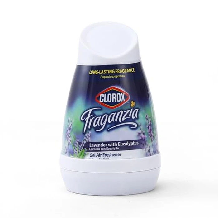 Clorox Fraganzia Gel Air Freshener Cone, Adjustable Odor Eliminating Gel with Lavender and Eucalyptus Scent for Home, Bathroom, Office, Small Spaces, Long Lasting No Battery Freshener, 6 Oz - 12 Pack by Clorox - Image 4