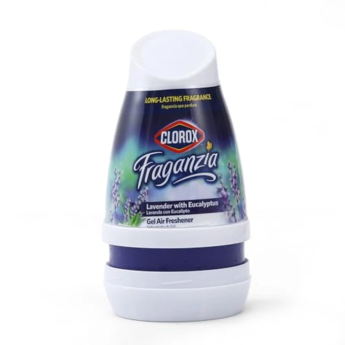 Clorox Fraganzia Gel Air Freshener Cone, Adjustable Odor Eliminating Gel with Lavender and Eucalyptus Scent for Home, Bathroom, Office, Small Spaces, Long Lasting No Battery Freshener, 6 Oz - 12 Pack by Clorox - Image 5