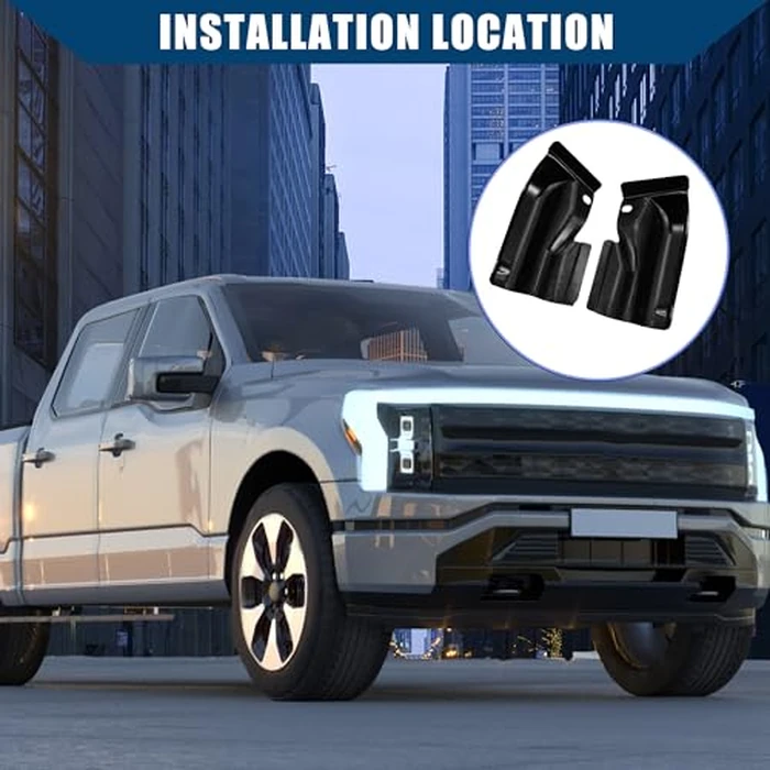 Hihaha Pickup Truck Cab Corners for Ford F-150 4Door Crew Cab 2009 2010 2011 2012 2013 2014 / Front Rear Left Right/Durable / 1 Set Black by Hihaha - Image 2