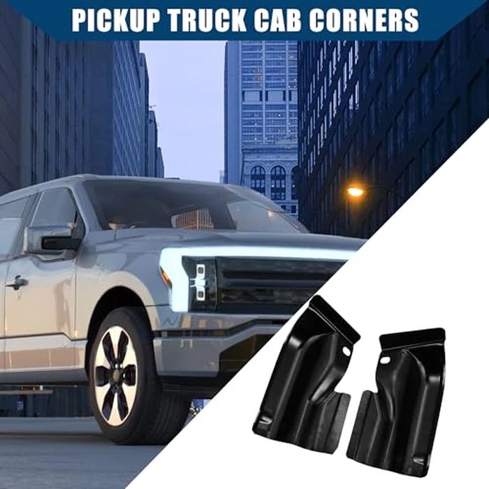Hihaha Pickup Truck Cab Corners for Ford F-150 4Door Crew Cab 2009 2010 2011 2012 2013 2014 / Front Rear Left Right/Durable / 1 Set Black by Hihaha - Image 3