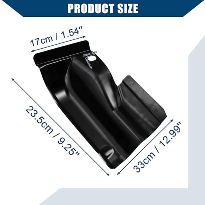 Hihaha Pickup Truck Cab Corners for Ford F-150 4Door Crew Cab 2009 2010 2011 2012 2013 2014 / Front Rear Left Right/Durable / 1 Set Black by Hihaha - Image 5