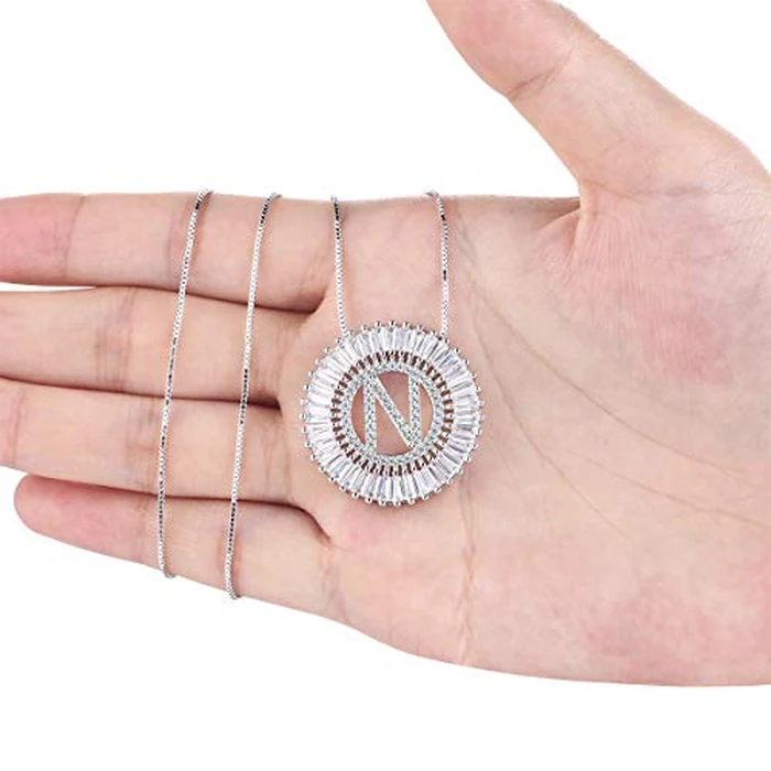 COTTVOTT A-Z Alphabet Pendant Necklaces Charms Women Initial Letter Chain Necklace 4 Colors by COTTVOTT - Image 3