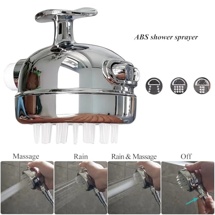 Sneatup Pet Shower Set with 8.2ft Hose & Flow Control Valve for Bathroom Shower Arm by Sneatup - Image 2