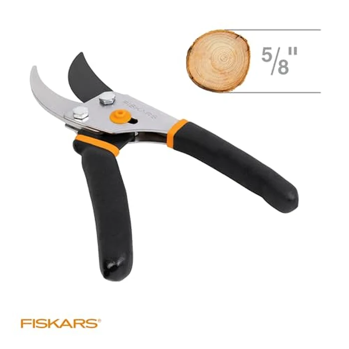Fiskars Bypass Pruning Shears, 5/8-Inch Cut Capacity Garden Clippers, Gardening Scissors with Sharp, Rust Resistant Steel Blade by Fiskars - Image 5