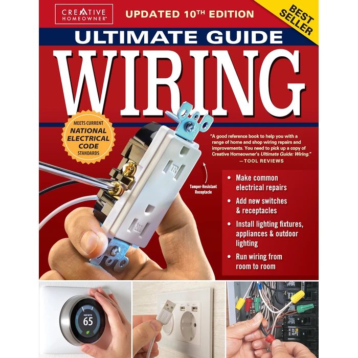 Ultimate Guide Wiring, Updated 10th Edition: Meets Current National Electrical Code Standards (Creative Homeowner) DIY Residential Electrical Installations and Repairs - Diagrams and Step-by-Step by Creative Homeowner - Used - Like New condition - US$19.17