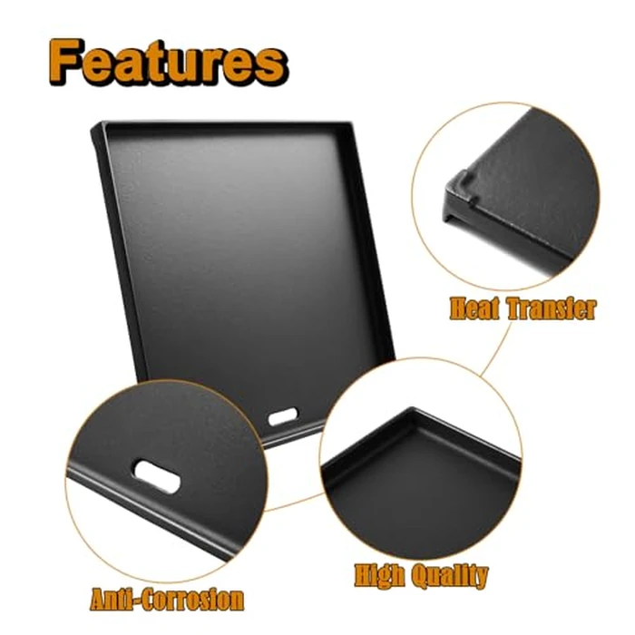 7672 Crafted Griddle Grill Replacement Parts for Weber Genesis Crafted Flat Top Griddle 2022+ EX-325S E-325S SX-325S Genesis II 300 400 Spirit 200 300 Series Smokefire EX4 EX6 Cast Iron Grill Plate by Grill Valueparts - Image 7