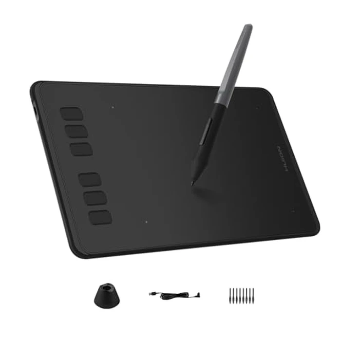 HUION Inspiroy H640P Drawing Tablet, 6x4 inch Digital Art with Battery-Free Stylus, 8192 Pen Pressure, 6 Hot Keys, Graphics Tablet for Drawing, Writing, Design, Teaching, Work with Mac, PC & Mobile by HUION - Used - Acceptable condition - US$27.65