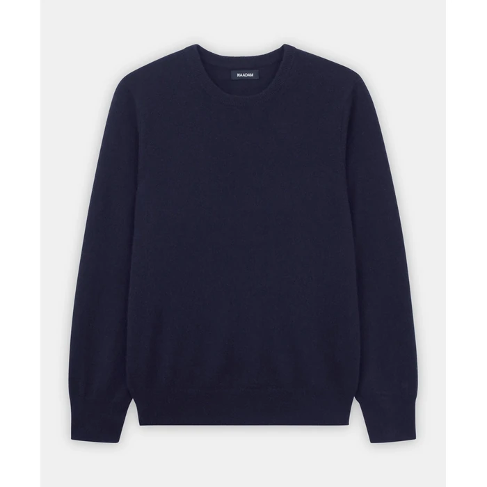 NAADAM The Original Cashmere Crewneck Sweater, Navy, M by NAADAM - Image 4