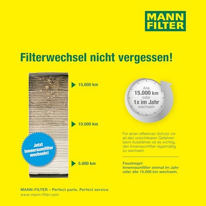 MANN-FILTER CUK 26 009 Cabin Air Filter with Activated Carbon by Mann Filter - Image 5