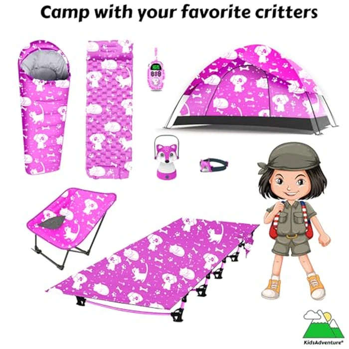 KidzAdventure Youth and Kids Camping Chair | Ultra Lightweight, Foldable and Heavy Duty | Ideal Indoor/Outdoor Kid Chair for Camping, Beach, Sports and Lawn (Pink) by KidzAdventure - Image 9