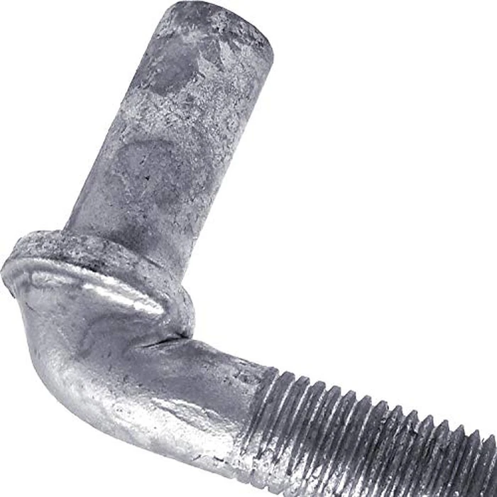 J-Bolt Post Hinge 12" - Hinge Bolts Thru The Post Includes Nuts - J-Bolt Hinge has 5/8" Male Pin - Fence Bolt Though Post Hinge (2 Pack) by Jake Sales - Image 2