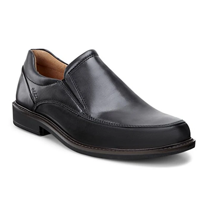 ECCO Shoes Men's Holton Apron Toe Slip-On Black Loafer 42 (US Men's 8-8.5) M by ECCO - Image 1