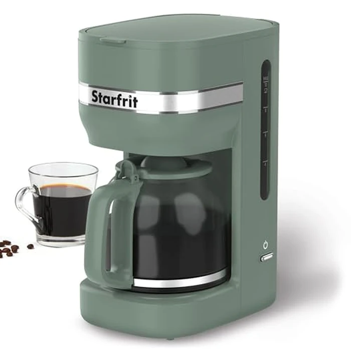 Starfrit 10-Cup Coffee Maker - Keep Warm Function - Reusable Filter Basket - Easy to clean - 900W - Sage by Starfrit - Image 6