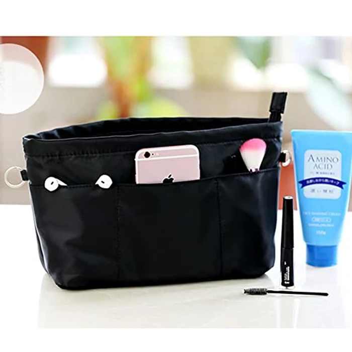 Lckaey Purse organizer insert for neverfull handbag is compatible with more similar brands of tote bag-nylon organizer 3055black-L by Lckaey - Image 8