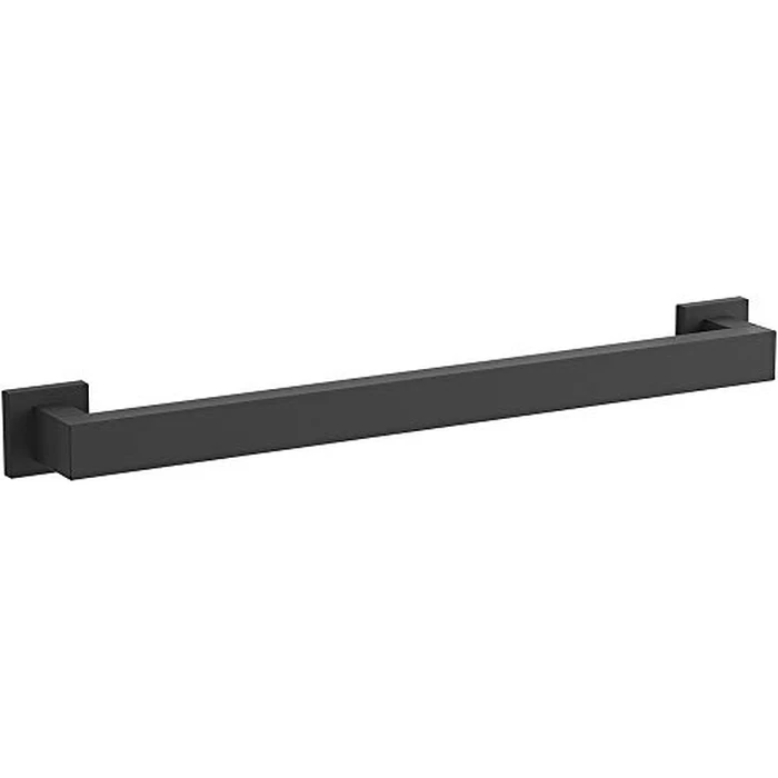 KOHLER K-23294-BL Square 18 Inch Grab Bar, Installation Hardware Included, 300lb Capacity, Matte Black by Kohler - Used - Like New condition