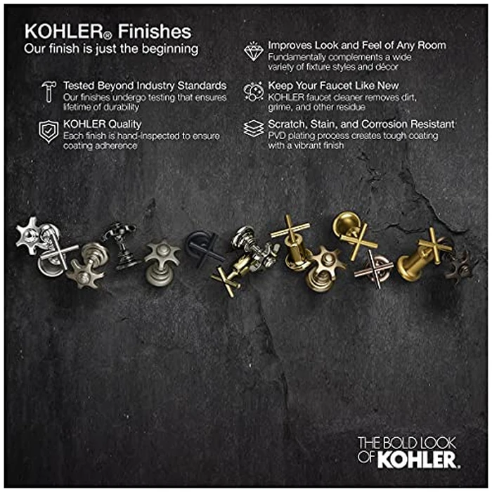 KOHLER K-23294-BL Square 18 Inch Grab Bar, Installation Hardware Included, 300lb Capacity, Matte Black by Kohler - Image 2