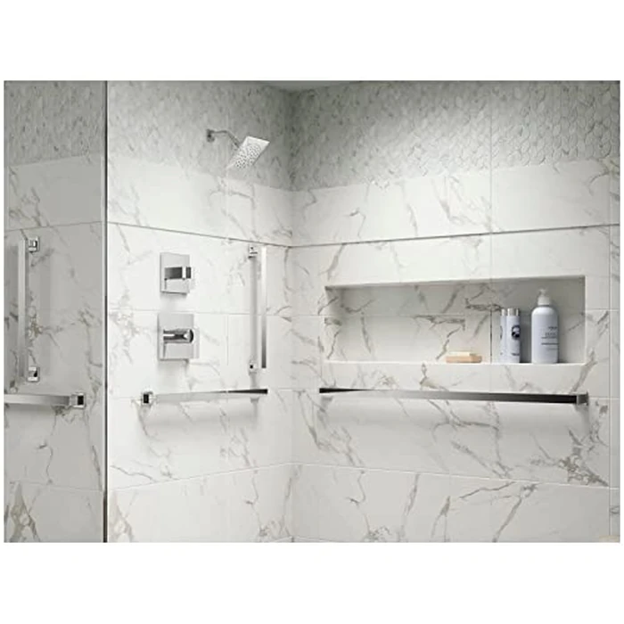 KOHLER K-23294-BL Square 18 Inch Grab Bar, Installation Hardware Included, 300lb Capacity, Matte Black by Kohler - Image 5