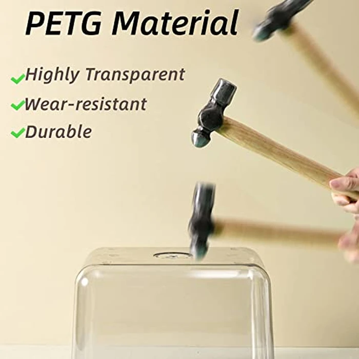 Fhiny 5.5LB Dog Food Storage Container, Airtight Pet Treat Bin Translucent Dry Food Grain Storage Barrels Sealed Bucket Moisture-Proof Plastic Cat Puppy Food Bin with Seal Locking Lid Keep Fresh by Fhiny - Image 6