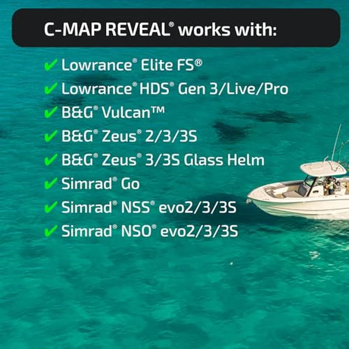 C-MAP Reveal Coastal - Gulf of Mexico and The Bahamas, Map Card for Marine GPS Navigation by C-MAP - Image 3