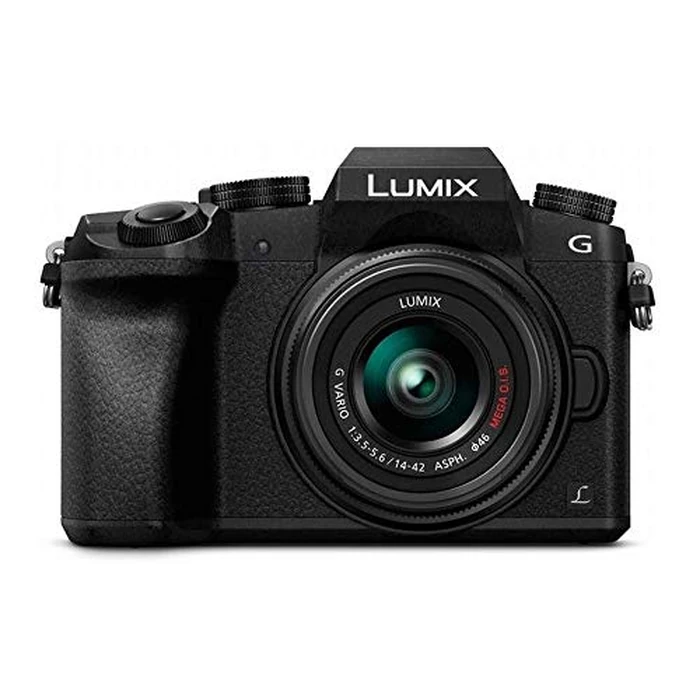 Panasonic LUMIX G7 4K Digital Camera, with 14-42mm Mega O.I.S. Lens, 16 Megapixel Mirrorless Camera, 3-Inch LCD, DMC-G7KK (Black) by Panasonic - Image 1
