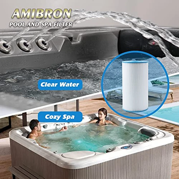 AmiBron 71825 Replaces Hot Springs Spa Filters, Compatible with Watkins 31489, Unicel C-6430, Pleatco PWK30, Filbur FC-3915, P/N0969601, 73178, 73250, 30 sq.ft.Pleated Fabric Filter Media 5 Pack by AmiBron - Image 7