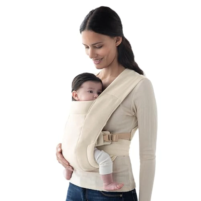 Ergobaby Embrace Newborn Baby Carrier for Infants 0-12 Months (7-25 lbs) - Ergonomic 2-Position Infant Carrier with Head and Neck Support, Hip-Healthy Positioning - Cream by Ergobaby - Used - Like New condition - US$88.12