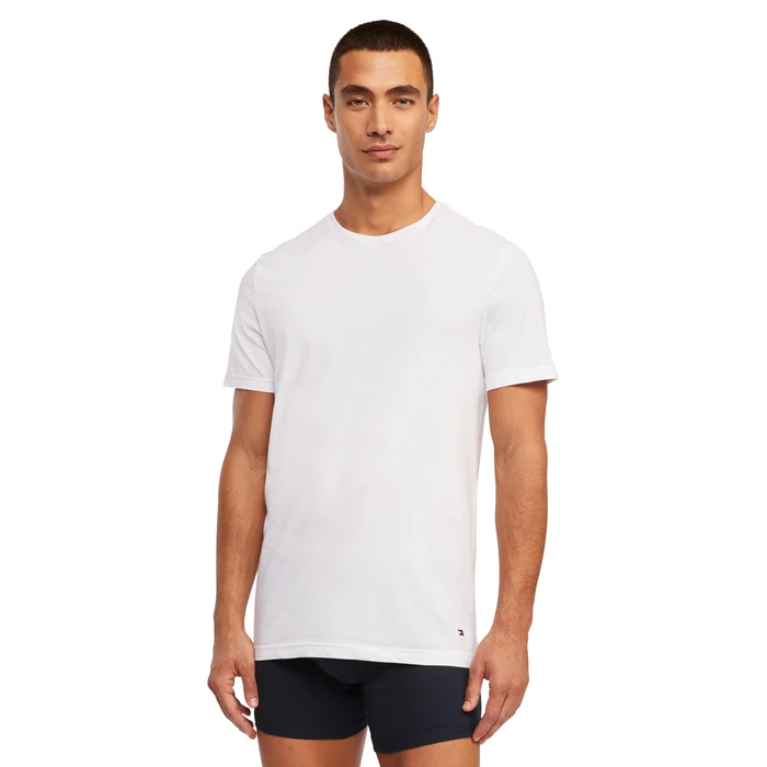 Tommy Hilfiger Men's Undershirts 3 Pack Cotton Classics Crew Neck T-Shirt Underwear, Black Pepper, S by Tommy Hilfiger - Image 4
