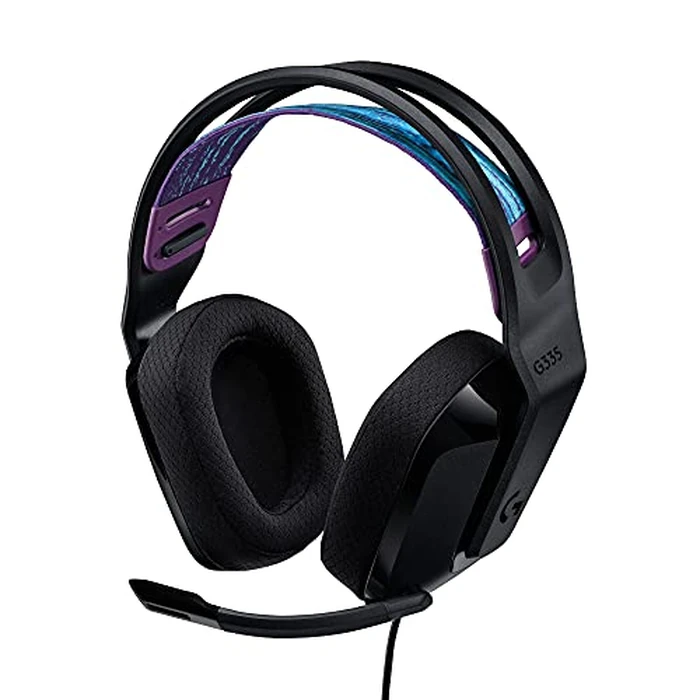 Logitech G335 Wired Gaming Headset, with Flip to Mute Microphone, 3.5mm Audio Jack, Memory Foam Earpads, Lightweight, Compatible with PC, PlayStation, Xbox, Nintendo Switch/Switch 2 - Black by Logitech G - Used - Acceptable condition