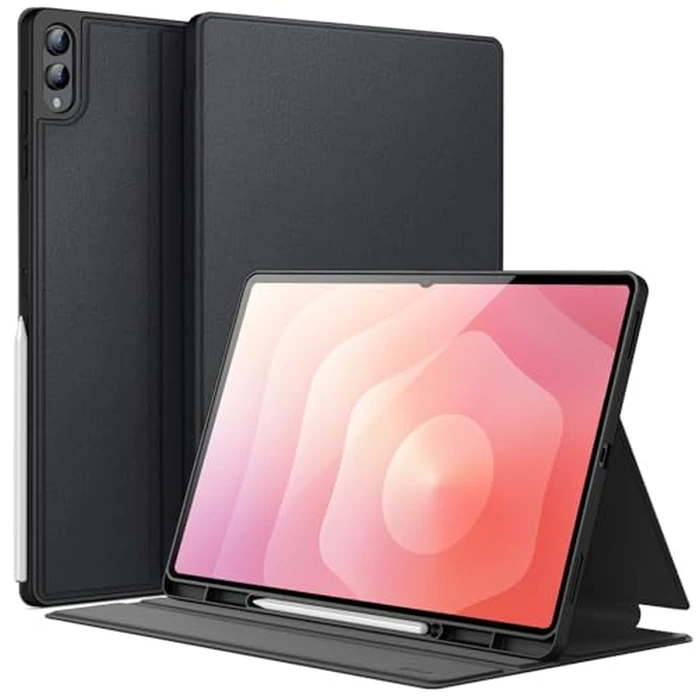 JETech Case for Samsung Galaxy Tab S11 Ultra with S Pen Holder, Slim Folio Stand Protective Tablet Cover, Multi-Angle Viewing, Auto Sleep/Wake (Black) by JETech - Used - Acceptable condition - CA$21.11