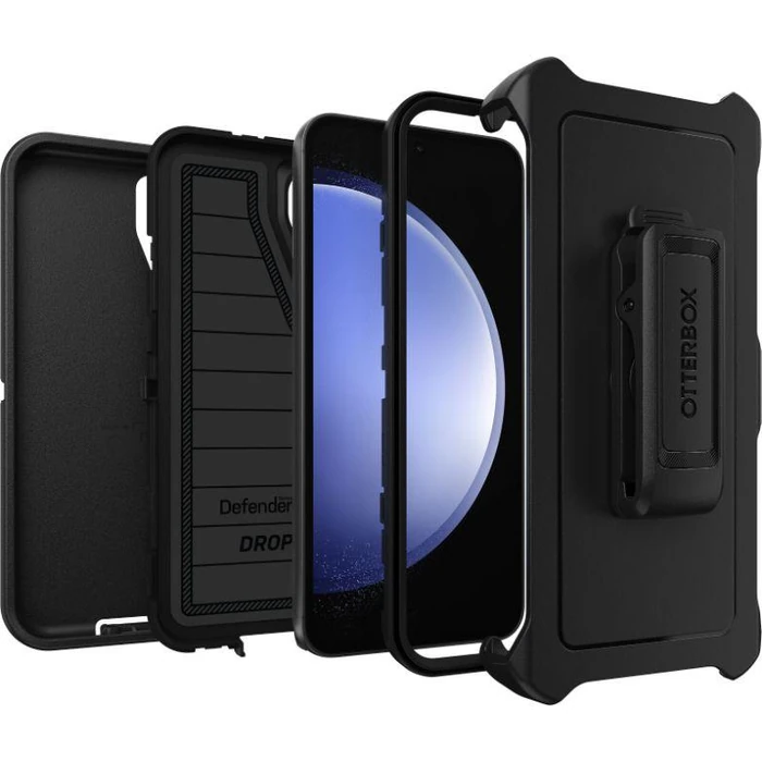 OtterBox Defender Pro Series Phone Case + Holster for Samsung Galaxy S23 FE - Black by OtterBox - Image 3