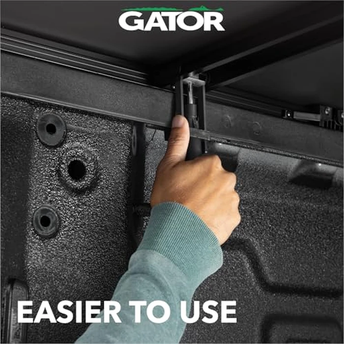 Gator Soft Tri-Fold Truck Bed Tonneau Cover w/Gear Straps | Fits 2019-2026 Chevy/GMC Silverado/Sierra 1500 New Body Style (w/o Carbon Pro Bed, fits Multi-Pro/Multi-Flex Tailgate) 5' 8" Bed (69.6) by Gator - Image 3