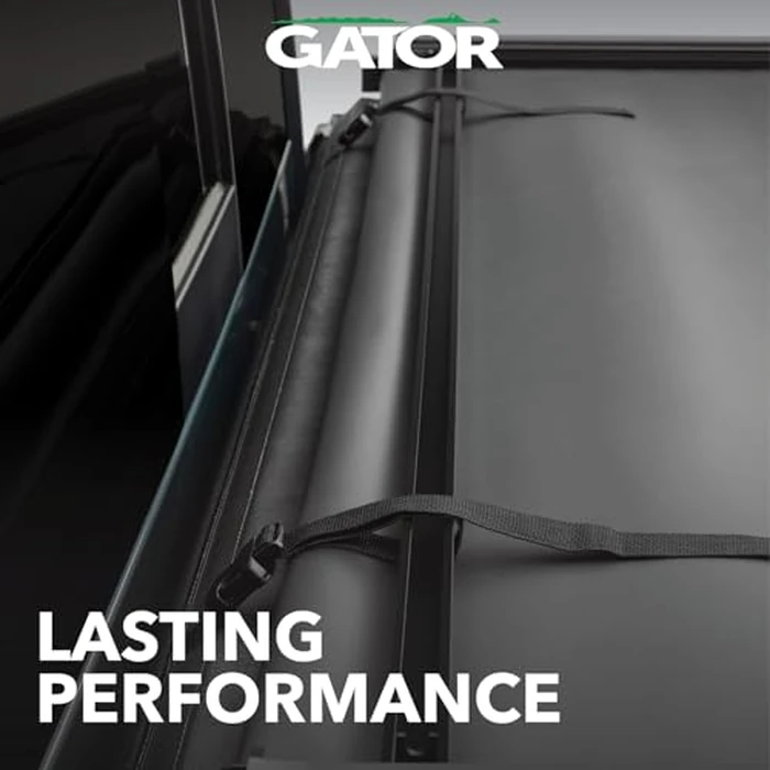 Gator Soft Tri-Fold Truck Bed Tonneau Cover w/Gear Straps | Fits 2019-2026 Chevy/GMC Silverado/Sierra 1500 New Body Style (w/o Carbon Pro Bed, fits Multi-Pro/Multi-Flex Tailgate) 5' 8" Bed (69.6) by Gator - Image 4