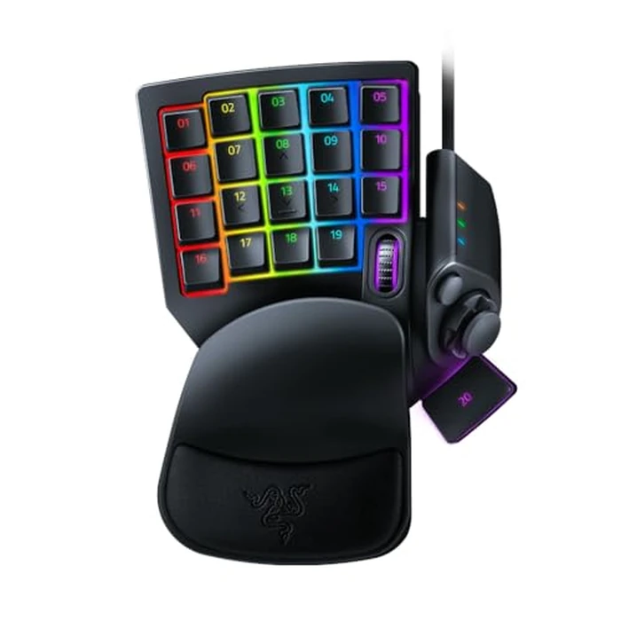 Razer Tartarus Pro Gaming Keypad: Analog-Optical Key Switches - Rapid Trigger - Adjustable Actuation - 32 Programmable Keys - Customizable Macros - Chroma RGB Lighting - Classic Black by Razer - Used - Acceptable condition - CA$111.98
