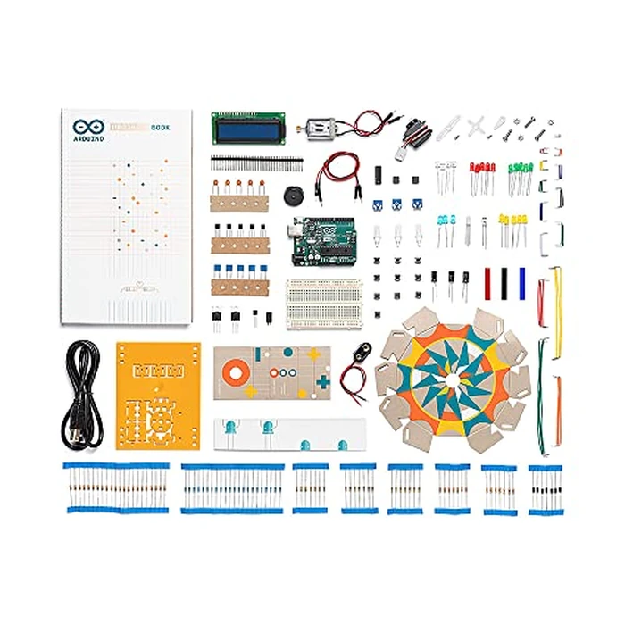 Official Arduino Starter Kit [K000007] - 12 DIY Projects with Electronic Components & English Projects Book - Original Kit from Italy by Arduino - Image 1