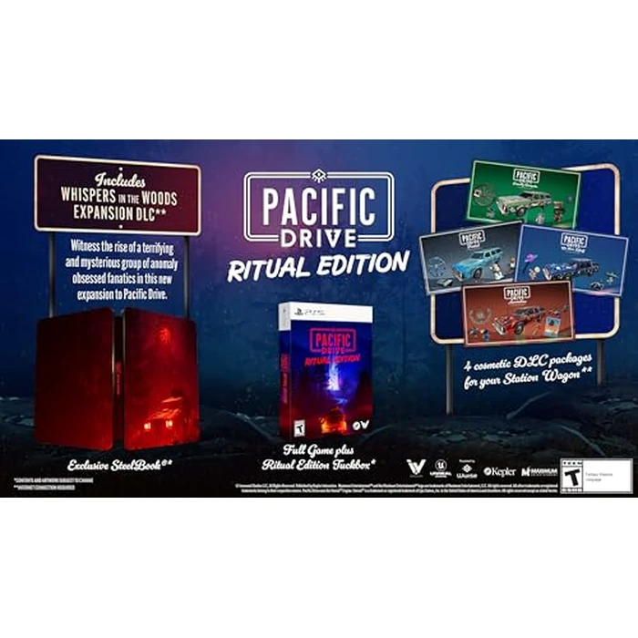 Pacific Drive: Ritual Edition - PlayStation 5, (Amazon Exclusive) by Maximum Entertainment - Used - Like New condition - US$45.13