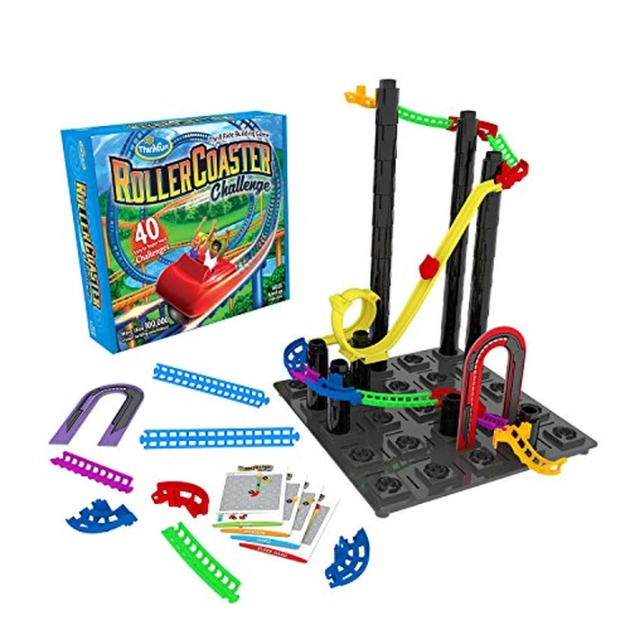 ThinkFun Roller Coaster Challenge STEM Toy and Building Game for Boys and Girls Age 6 and Up - TOTY Game of the Year Finalist by ThinkFun - Used - Like New condition