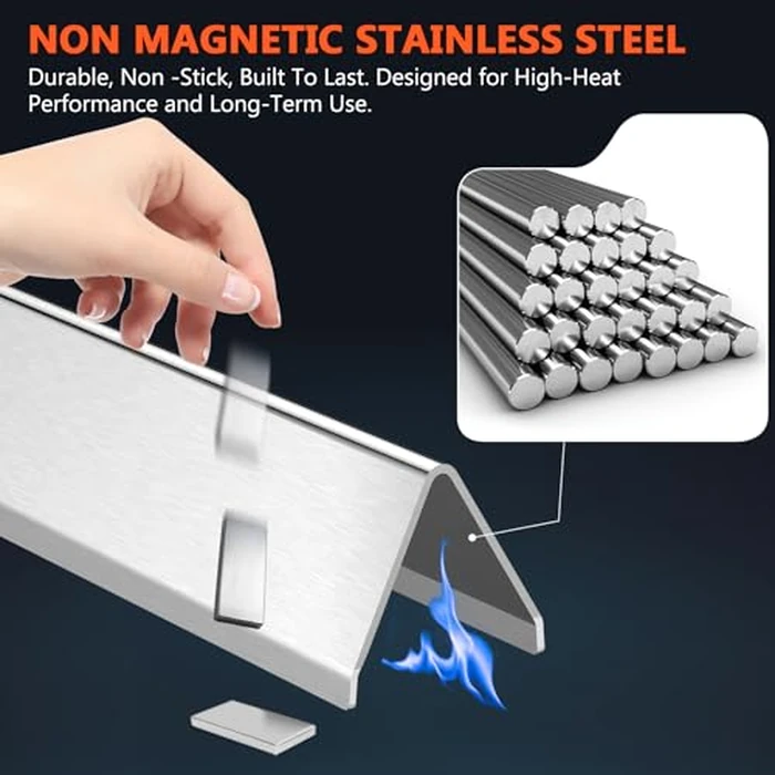 QuliMetal 15.3" Flavorizer Bars for Weber Spirit 300 and GS4 Spirit II 300 Series, Spirit E/S310 E/S315 E/S320 E/S330 Grills with Front Control Knobs, Grill Parts for Weber 7636, Stainless Steel by QuliMetal - Image 3