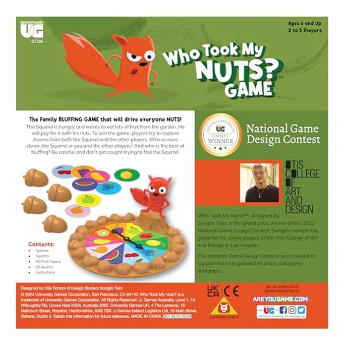 University Games, Who Took My Nuts? Family Bluffing Game, Ages 6+, Trade Fruit, Outsmart Friends & Collect Acorns - Fast, Fun Game for Family Nights & Gatherings by University Games - Image 7