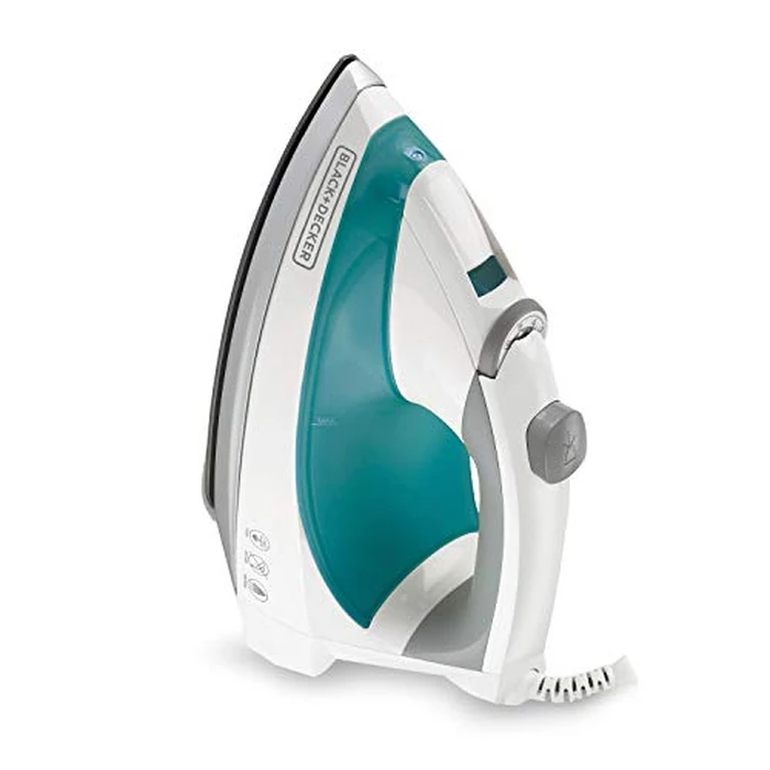 Black+Decker Lightweight Steam Iron for Clothing, Smart Steam Techology, Anti-Drip, Teal, 1200W, IR0820C by BLACK+DECKER - Image 2