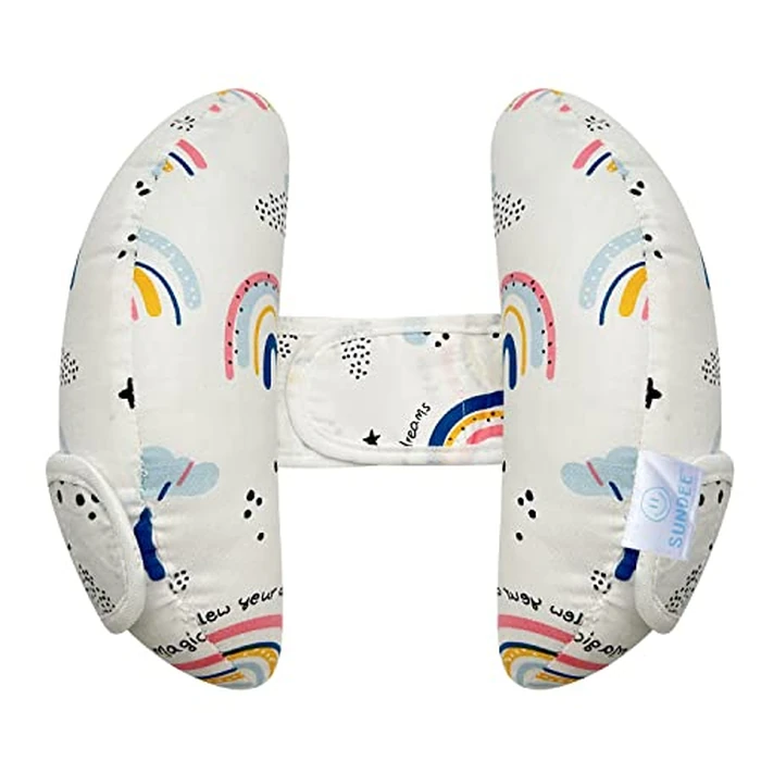 Baby Car Seat Head Neck Support, Toddler Adjustable Stroller Safety Insert, Banana U-Shape Travel Headrest Cushion by REFLYAWAY - Image 1