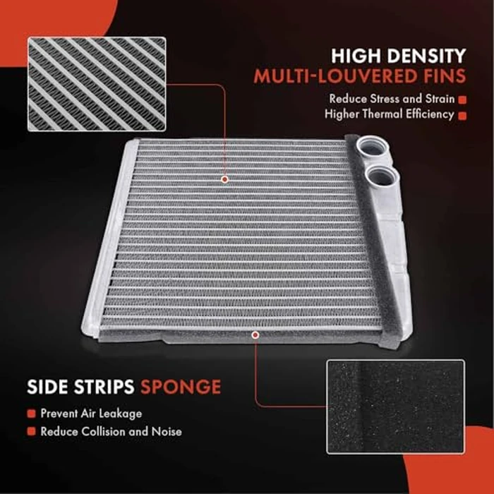 A-Premium HVAC Heater Core Compatible with Volkswagen Jetta, Passat, Golf, Golf City, Golf R, Tiguan, Tiguan Limited, CC, Eos,GTI & Audi A3, A3 Quattro, Q3, Q3 Quattro, TT, TT Quattro, TT RS Quattro by A-premium - Image 4