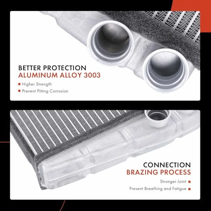 A-Premium HVAC Heater Core Compatible with Volkswagen Jetta, Passat, Golf, Golf City, Golf R, Tiguan, Tiguan Limited, CC, Eos,GTI & Audi A3, A3 Quattro, Q3, Q3 Quattro, TT, TT Quattro, TT RS Quattro by A-premium - Image 7