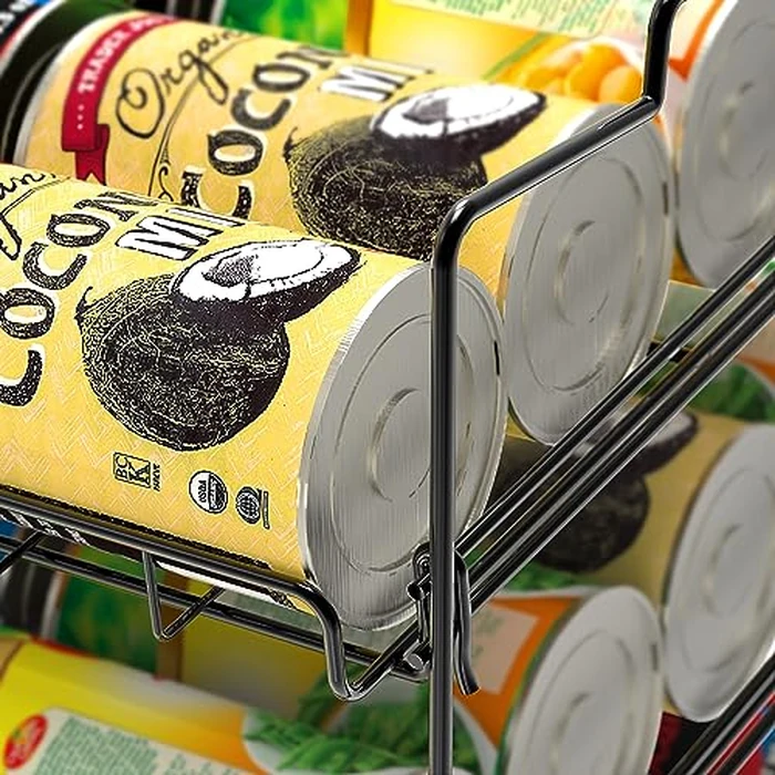 Deco Brothers Stackable Can Rack Organizer for Kitchen and Pantry, 3 Tier, Black by Deco Brothers - Image 6