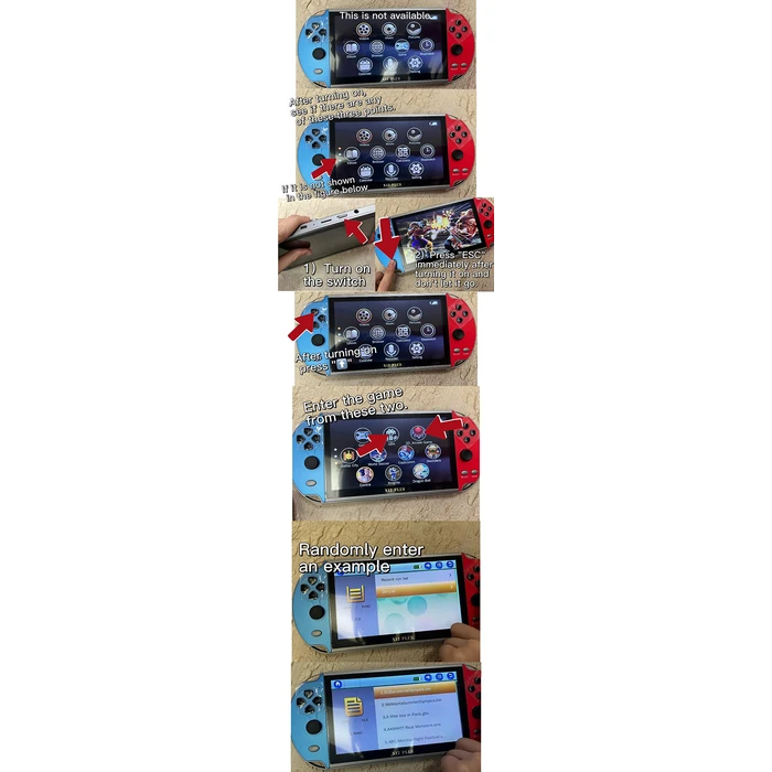 TCDSTAR Original factory 16GB Retro Handheld Games Player x 12 plus 10000games Portab 7 Inch e-book MP5 Video Game Consoles Birthday Gift for Adults and kids toy by TCDSTAR - Image 8