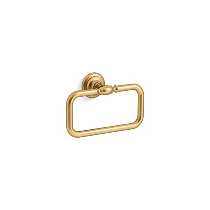 Kohler K-72571-2MB Artifacts Towel Ring, Vibrant Moderne Brushed Brass by Kohler - Image 1