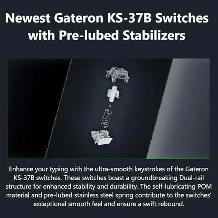 End Game Gear KB65HE Hall Effect Wired RGB Hot-Swappable Mechanical Keyboard, Gateron KS-37B Magnetic Switches Double-Shot PBT Keycaps, Full Aluminium Body, SF (68 Keys), Black by End Game Gear - Image 6