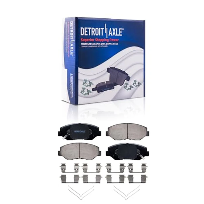 Detroit Axle - Front Brake Pads for Honda Accord Civic CR-V CR-Z Element Pilot Fit Acura ILX Ceramic Brake Pads Replacement by Detroit Axle - Used - Acceptable condition - CA$24.65