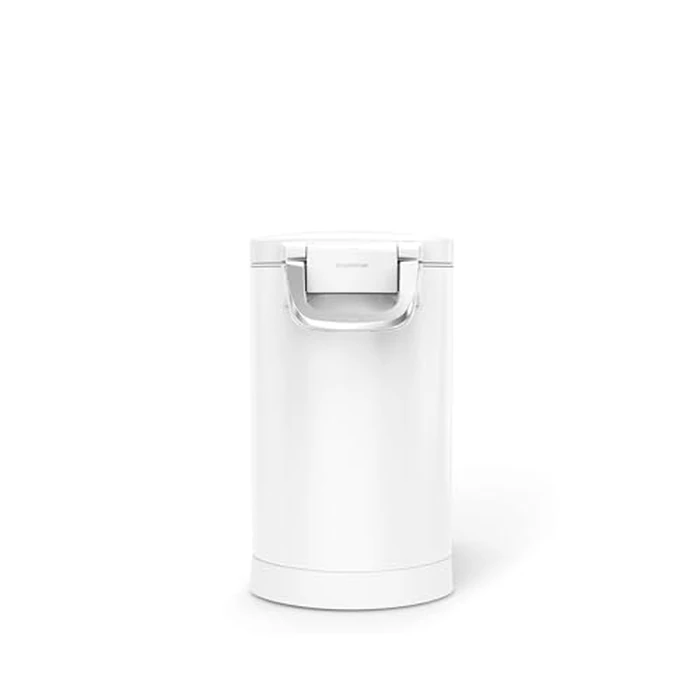 simplehuman 25 Liter, 27 lb / 12.2 kg Medium Pet Food Storage Container for Dog Food, Cat Food, and Bird Feed, White by simplehuman - Image 3