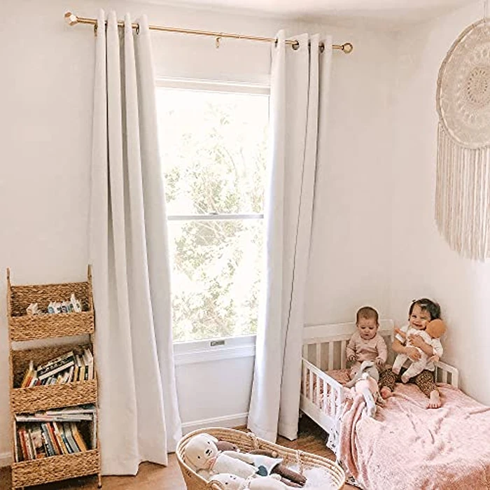 NICETOWN Room Warming Full Shading Curtains for Windows, Super Heavy-Duty Black Lined Blackout Curtains for Bedroom, Privacy Assured Window Treatment (White, Pack of 2, 52 inches W x 95 inches L) by NICETOWN - Image 7