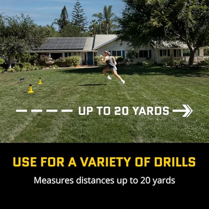 SKLZ Speed Gates Electronic Sprint Timer System, Measures Up to 20 Yards, Records 50 Times, Sensor-Based Start and Finish Gates for 20-Yard Dash and Speed Training, Indoor and Outdoor Use by SKLZ - Image 4